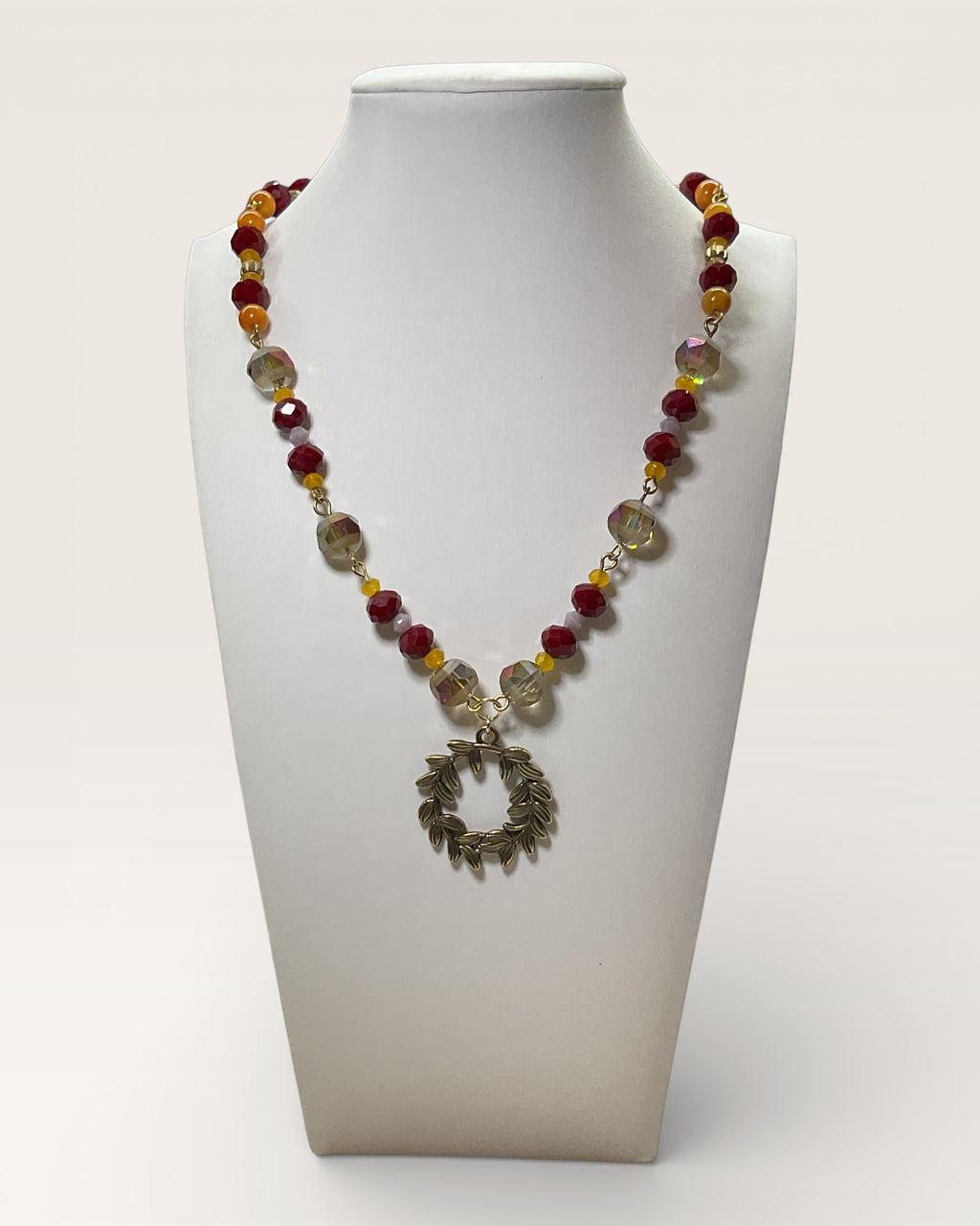 2-Piece Mookite & Garnet Jewelry Set