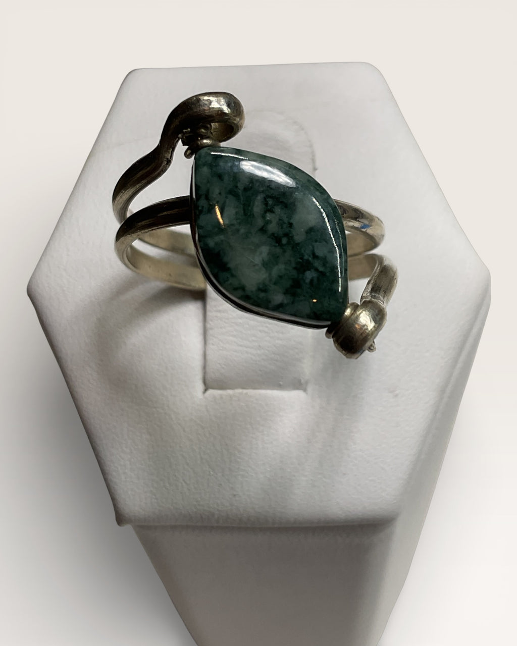 Tree Agate Sterling Silver Ring - Estate Sale (Great Condition)