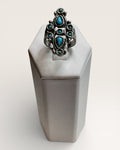 Zuni Turquoise Sterling Silver Ring  - Estate Sale (Great Condition)
