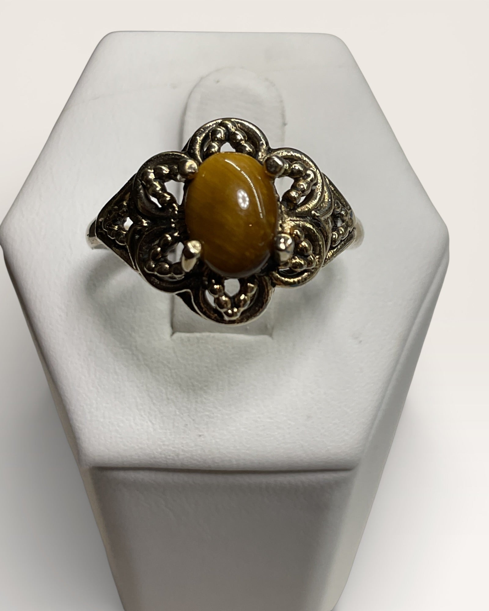 Tiger Eye Gold Filled Ring - Estate Sale (Great Condition)