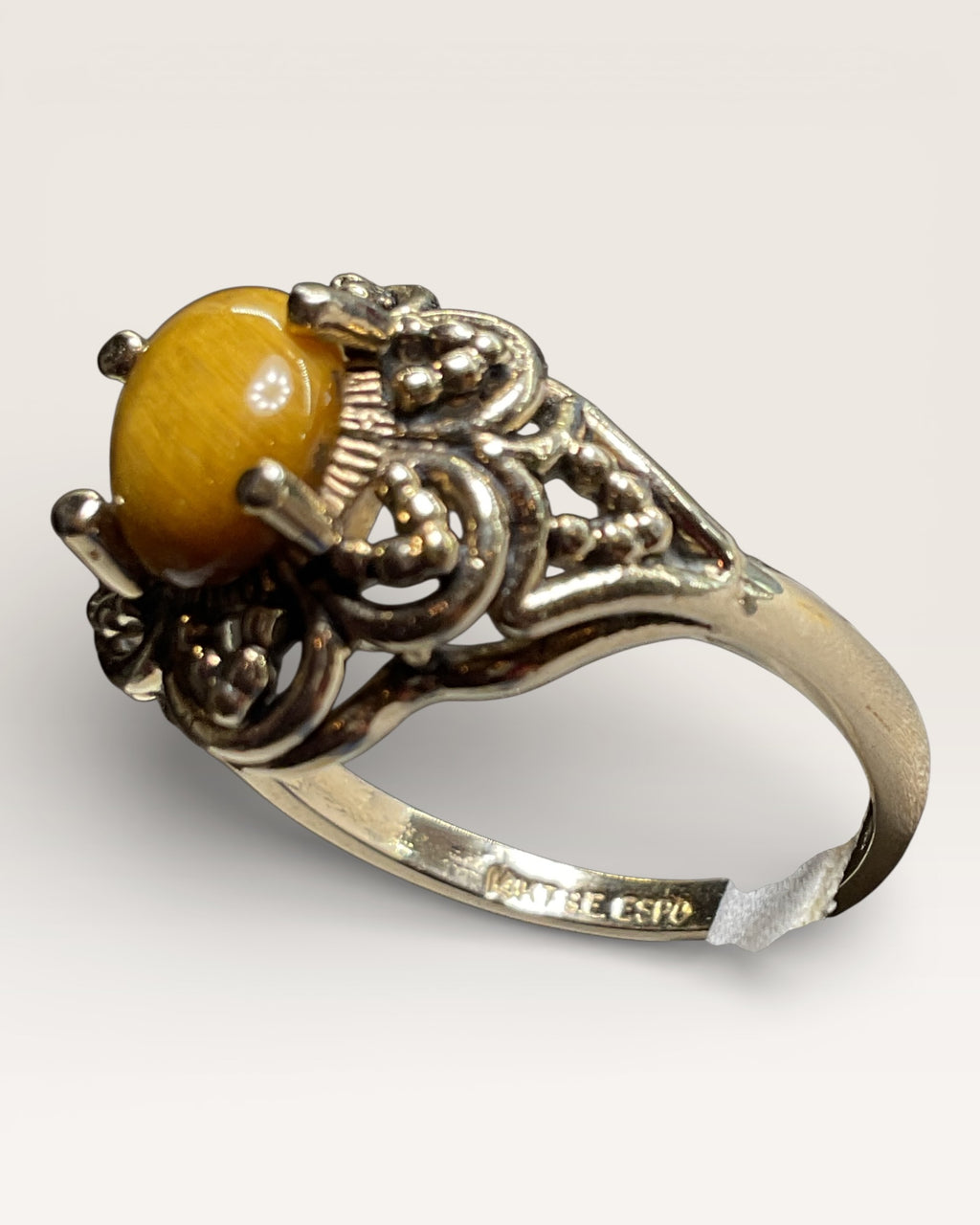 Tiger Eye Gold Filled Ring - Estate Sale (Great Condition)