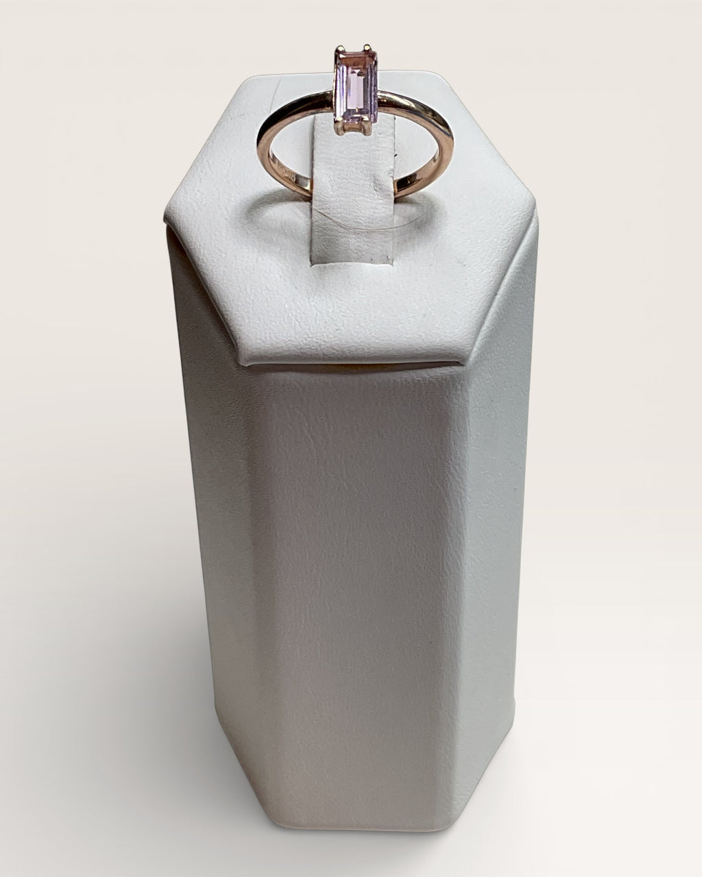 Rose Gold over Sterling Tourmaline Ring - Estate Sale (Great Condition)