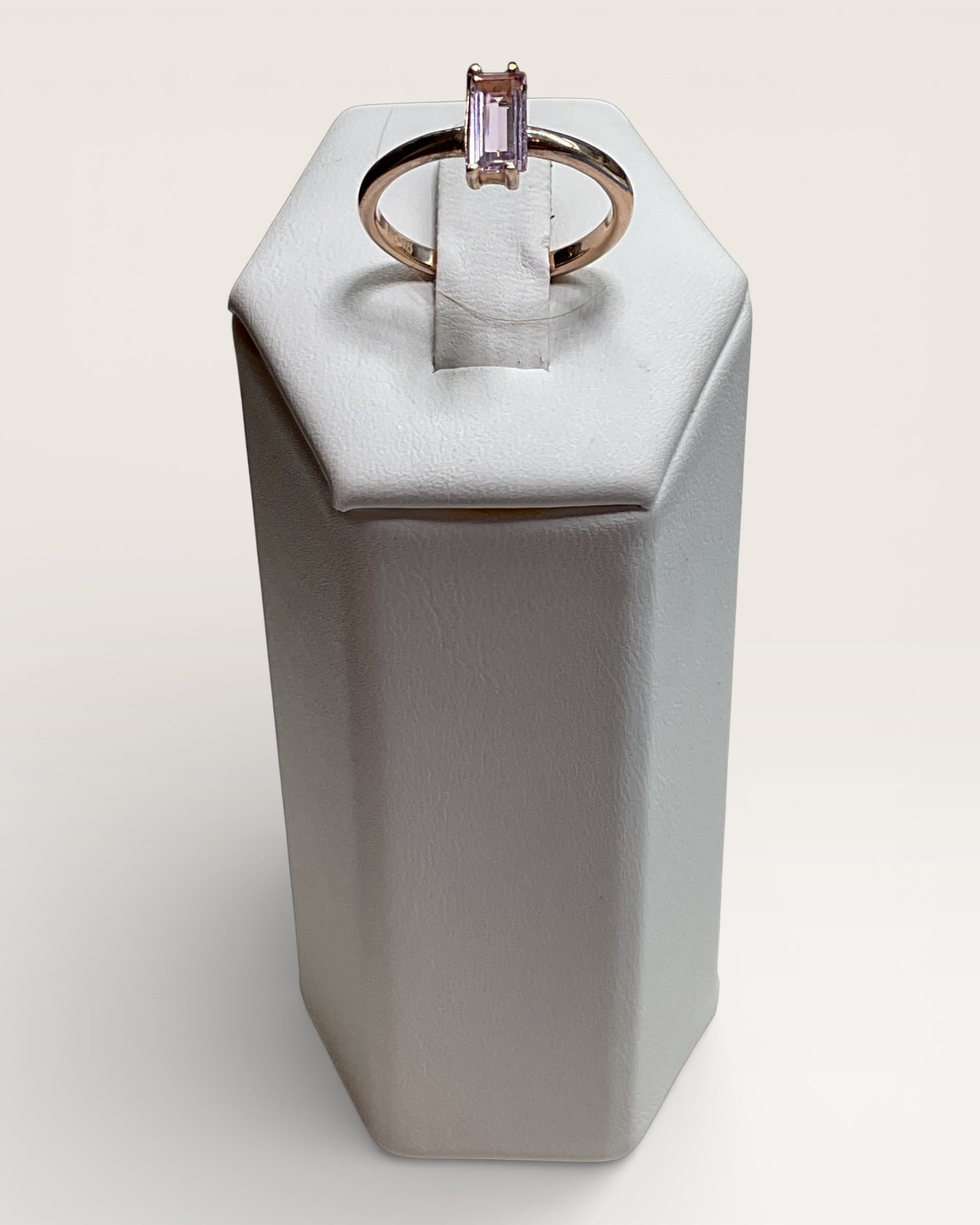 Rose Gold over Sterling Tourmaline Ring - Estate Sale (Great Condition)