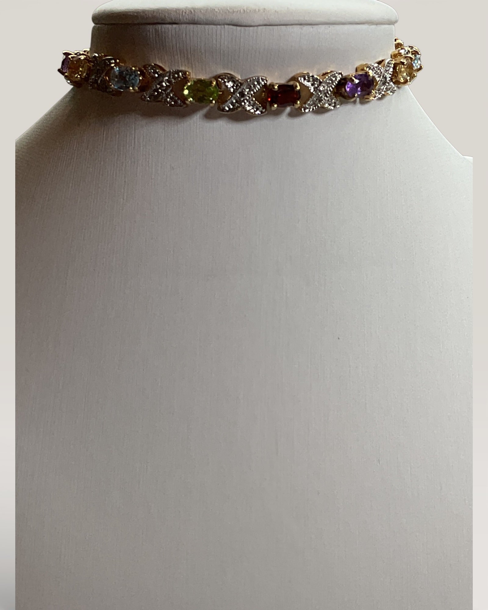 Bling Collection - Dainty Multi Gemstone Bracelet
