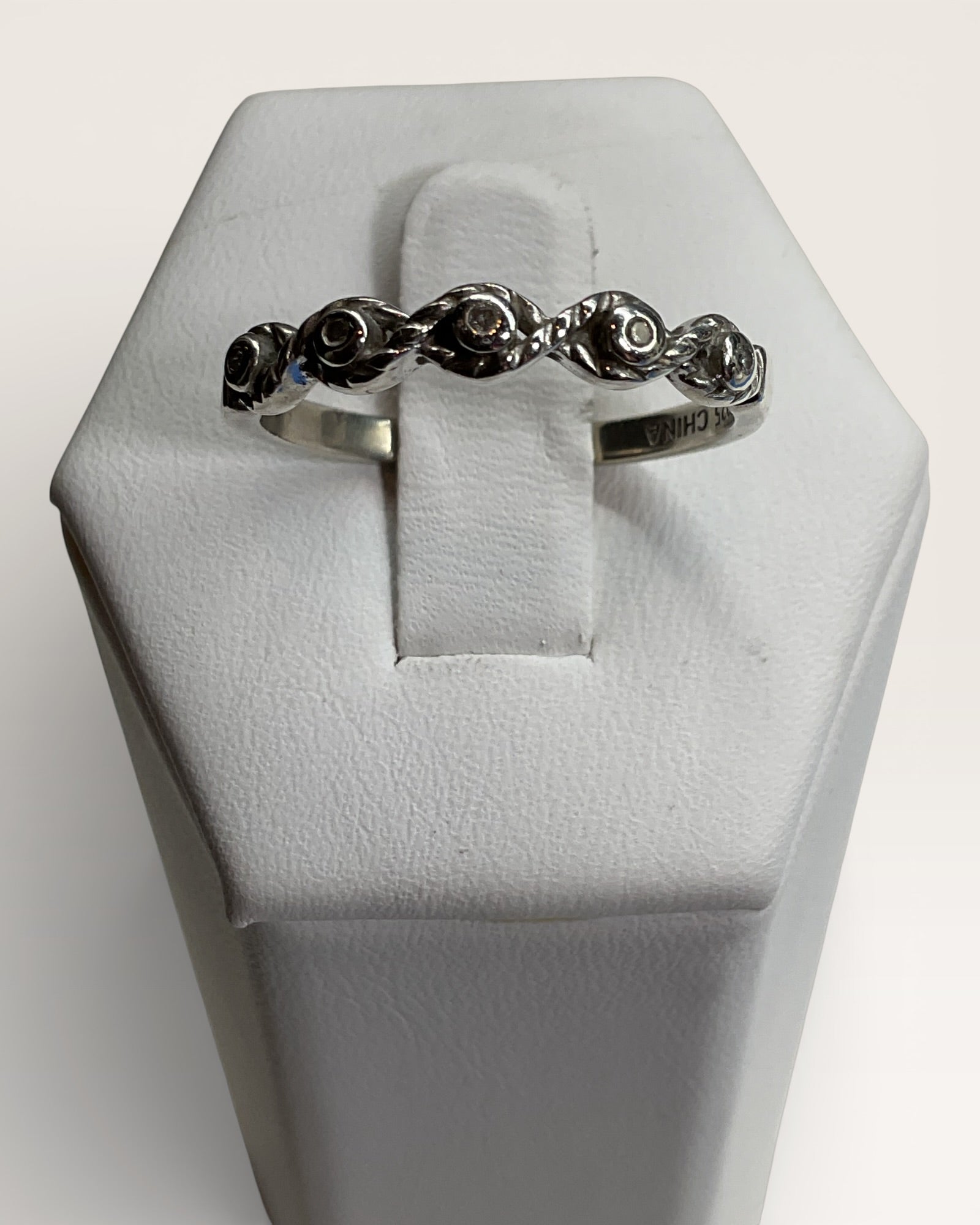 Bling Collection - Diamond Gemstone Ring (Sterling)