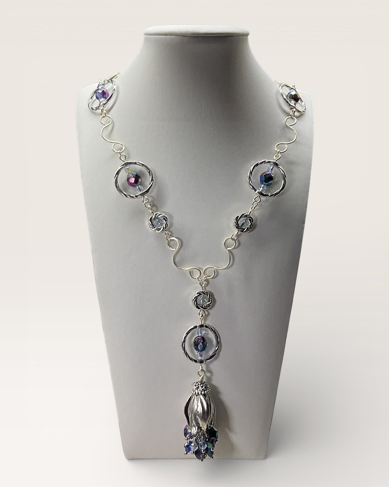 Fire polished Czech Glass Necklace