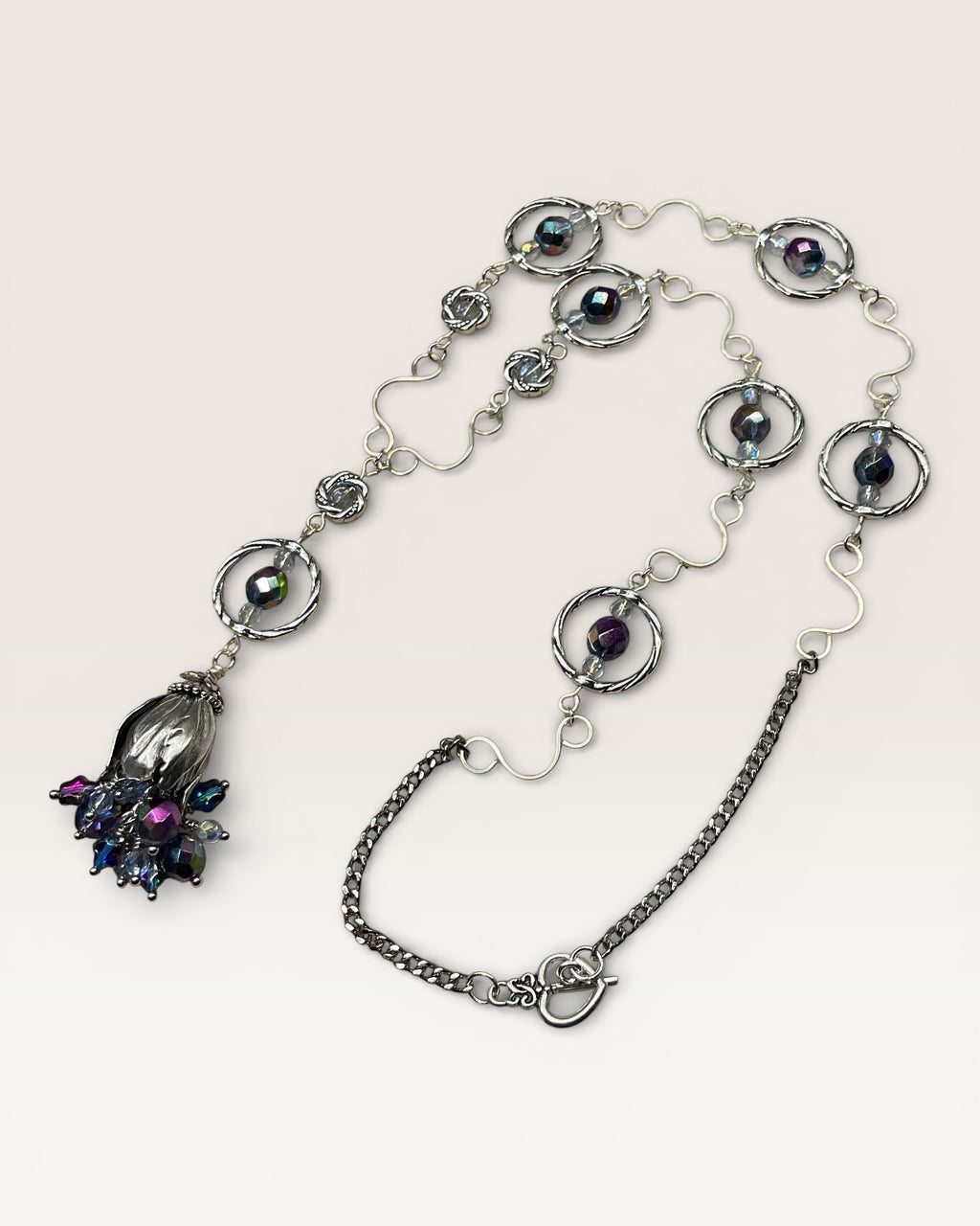 Fire polished Czech Glass Necklace