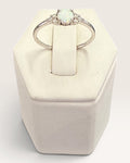 Sterling Silver Lab Opal Ring - Pre-Loved