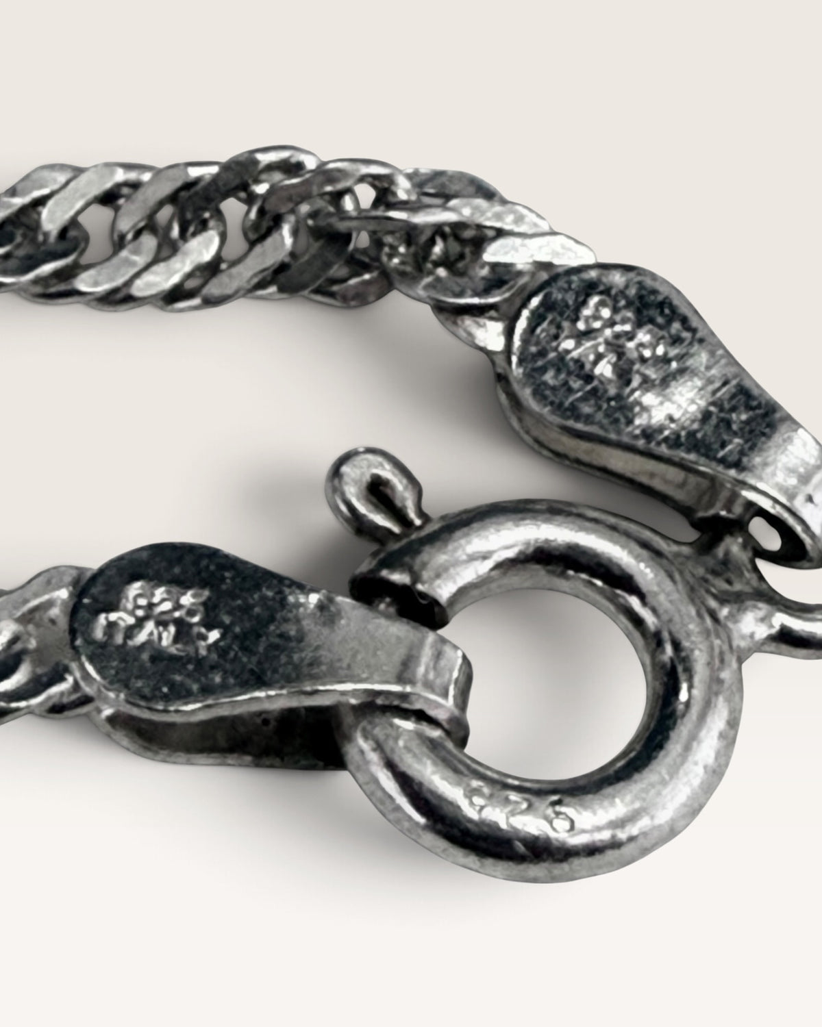Sterling Silver Singapore Link 7.25” Bracelet - Pre-Loved
