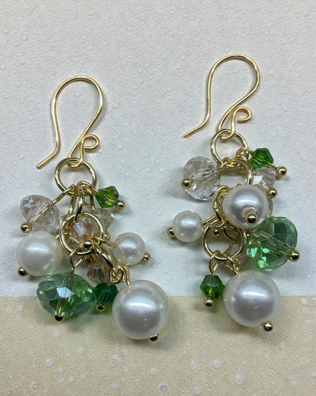 Faux Pearl and Crystal Designer Earrings