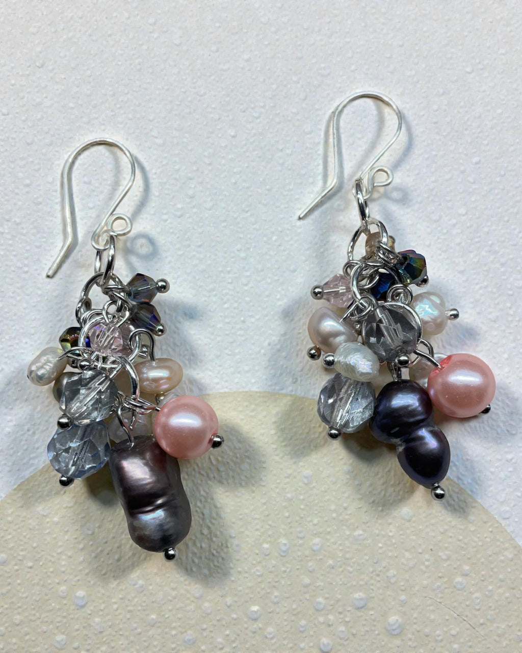 Faux and Freshwater Pearl Designer Earrings