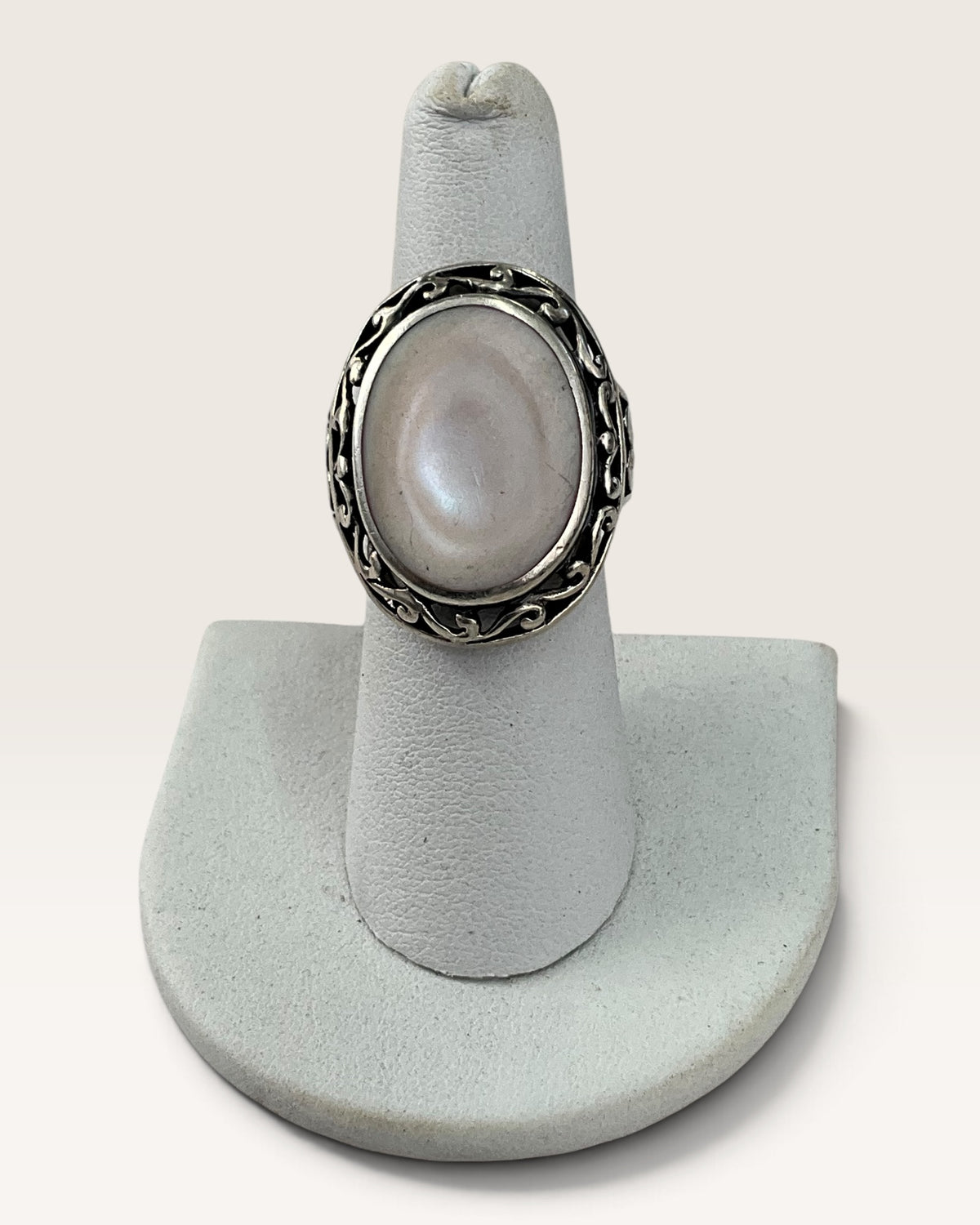 Sterling Silver Mother of Pearl Ring