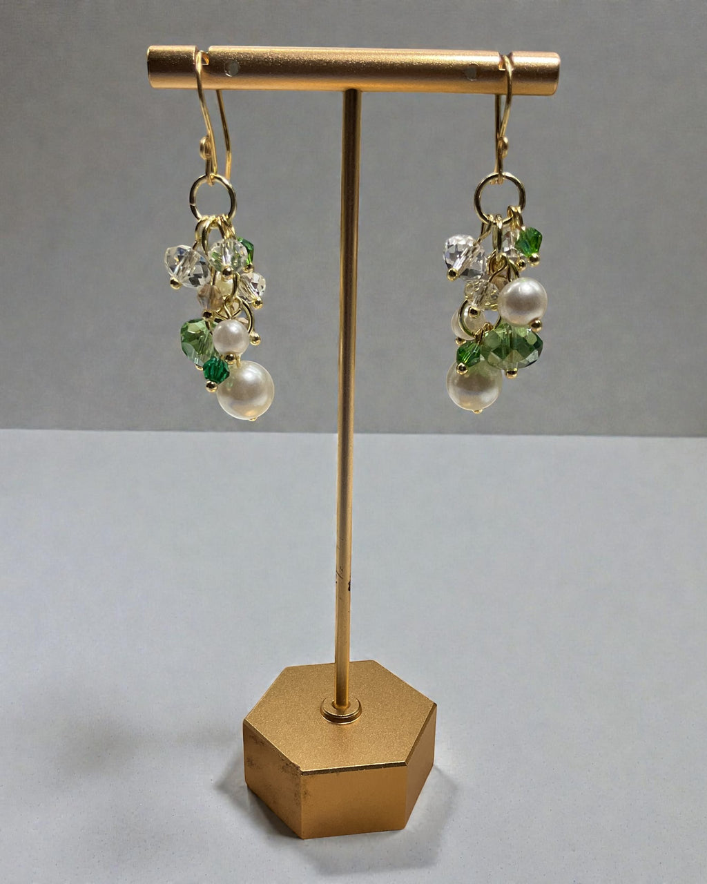 Faux Pearl and Crystal Designer Earrings