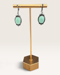 Sterling Silver Varasite Dangle Earrings