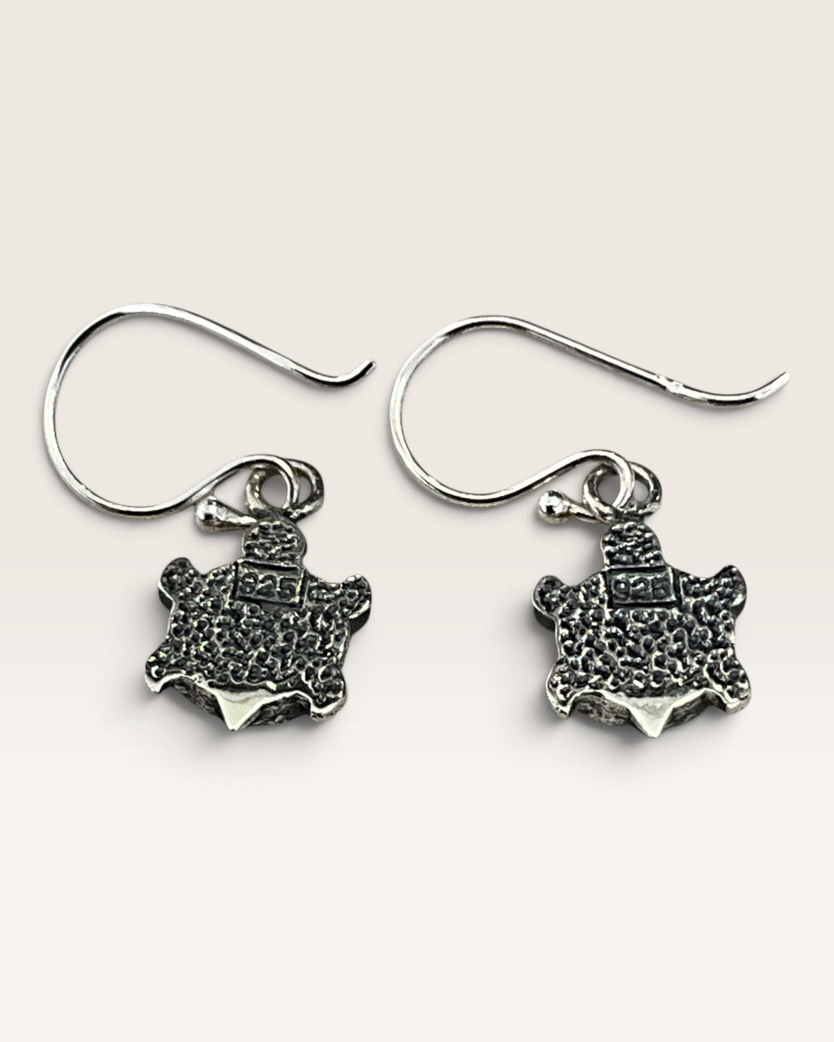 Sterling Silver Turquoise Turtle Dangle Earrings