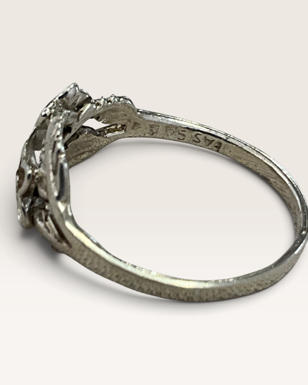 Sterling Silver Flower Ring - Pre-Loved