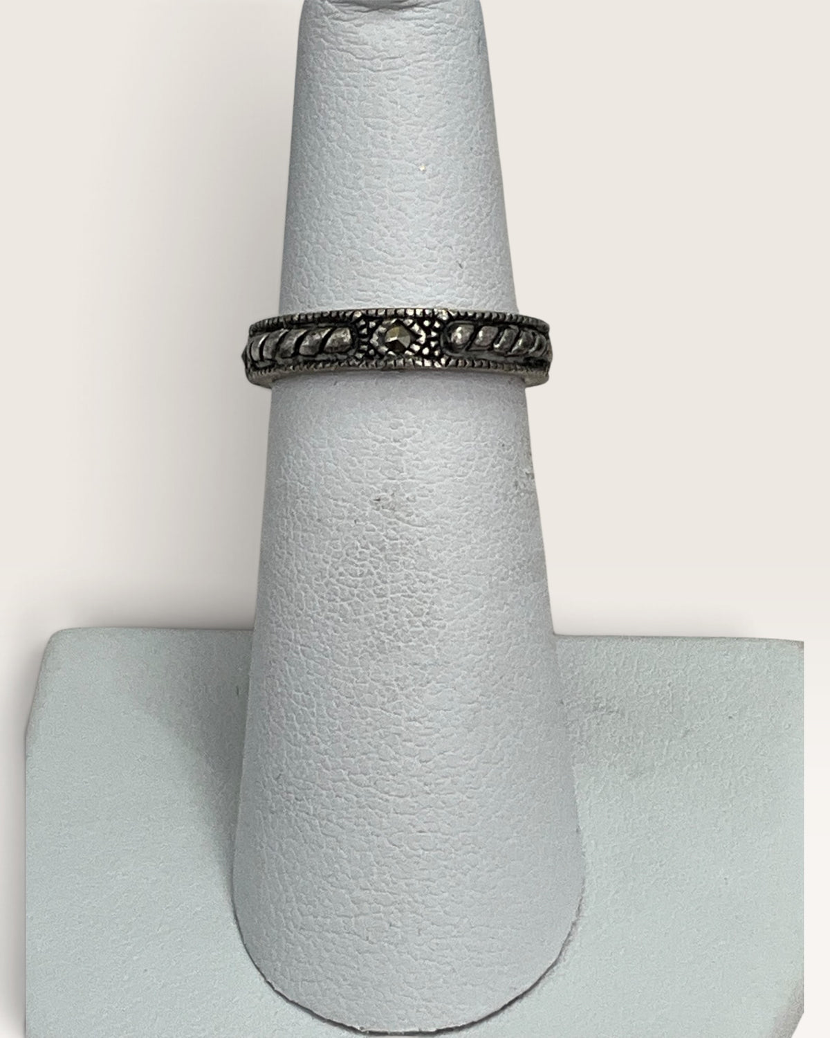 Judith Jack Sterling Silver Marcasite Band Ring - Pre-Loved
