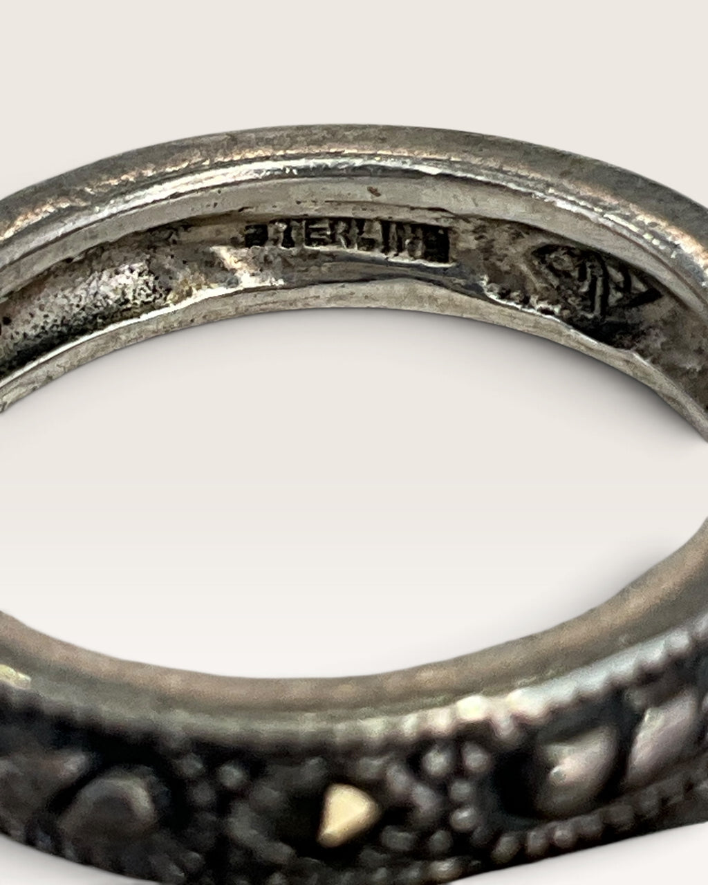 Judith Jack Sterling Silver Marcasite Band Ring - Pre-Loved