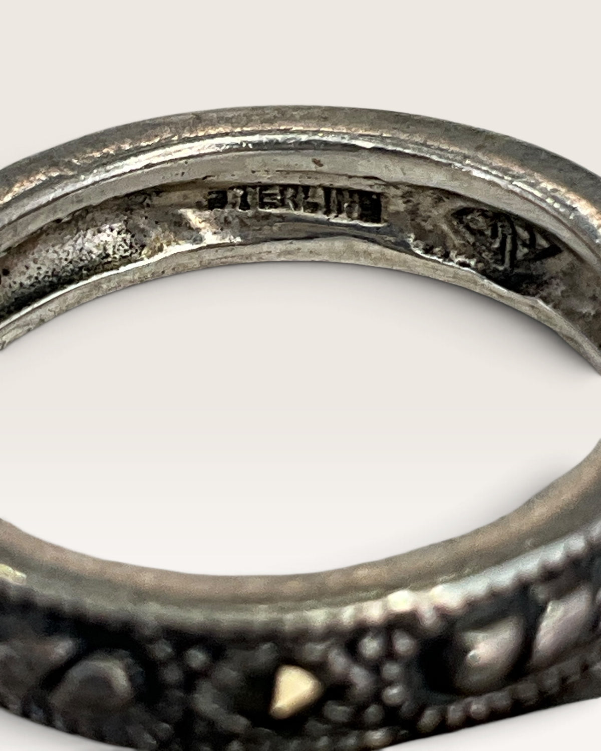 Judith Jack Sterling Silver Marcasite Band Ring - Pre-Loved