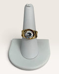 Gold Vermeil over Sterling Silver 3KT Cubic Zirconia Solitaire Ring - Pre-Loved