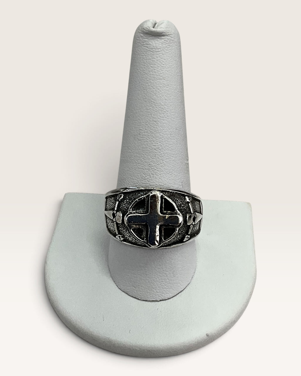 Sterling Silver Knights Templar Ring - Pre-Loved