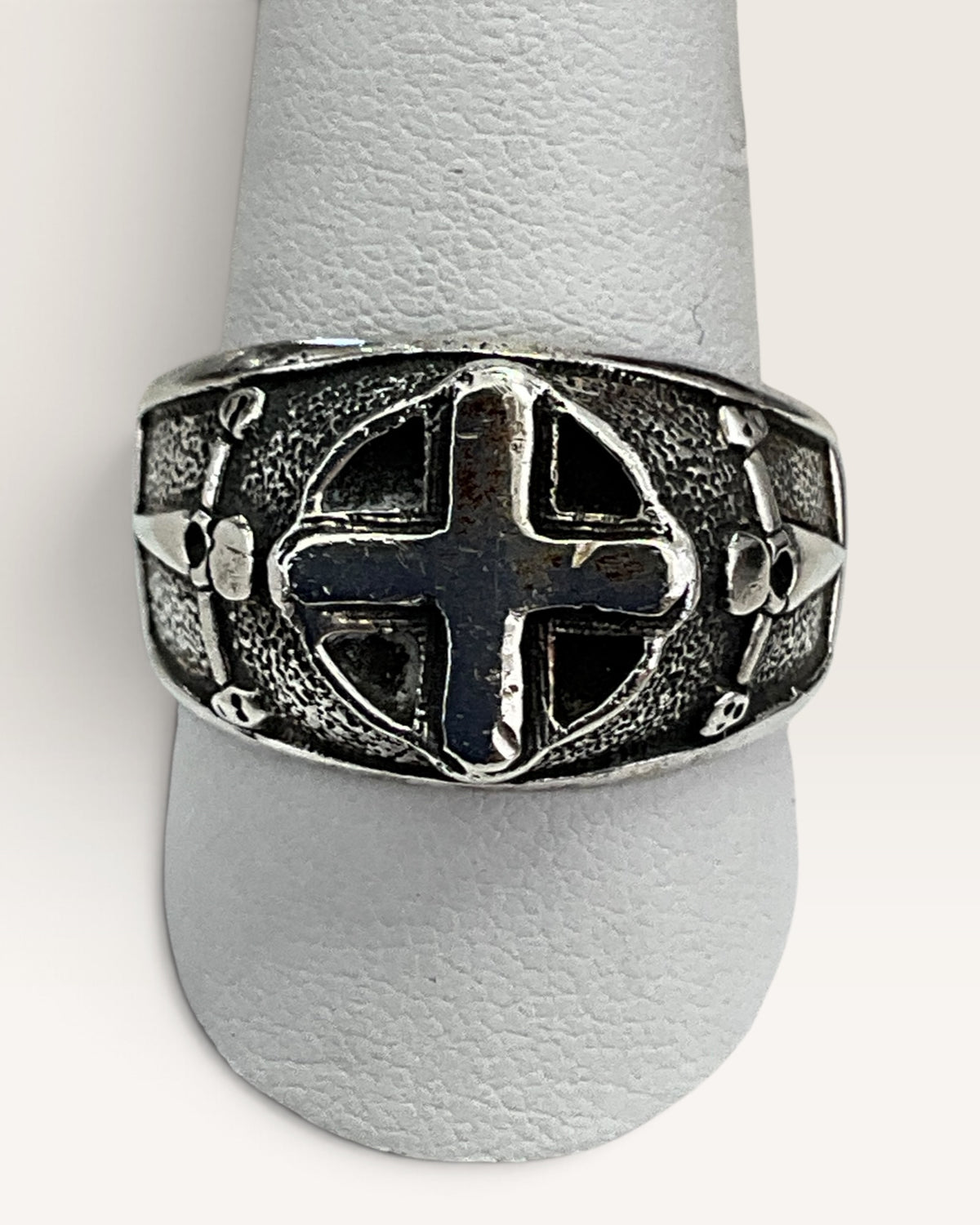 Sterling Silver Knights Templar Ring - Pre-Loved