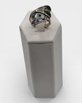 Sterling Silver Abalone Bypass Ring - Estate Sale (Great Condition)