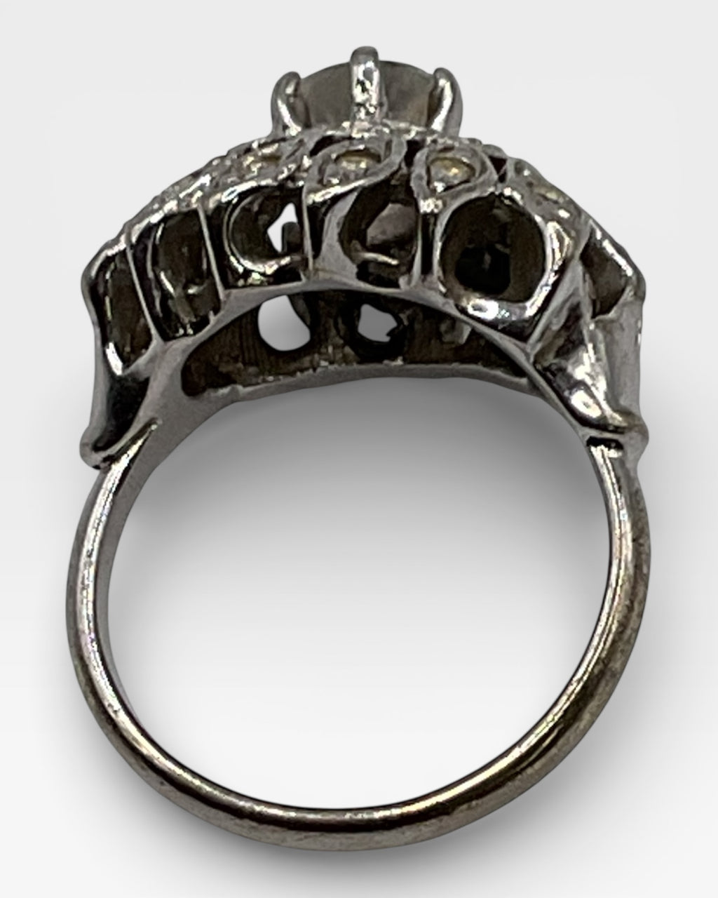 Silver Cluster Ring - Estate Sale (Great Condition)