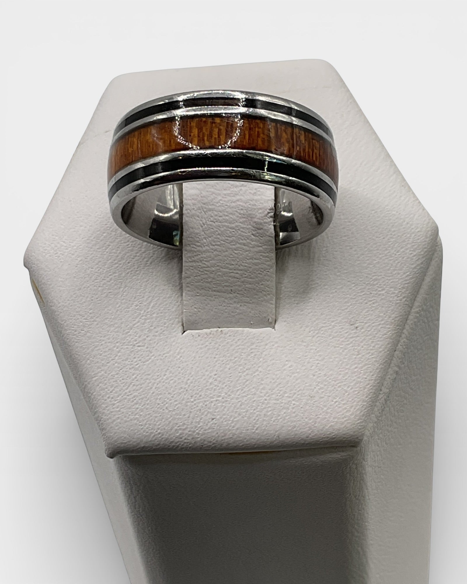 African Blackwood & Koa Wood Ring - Estate Sale (Great Condition)