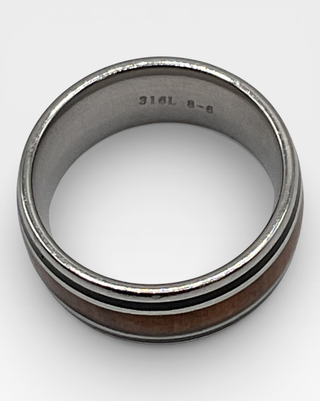 African Blackwood & Koa Wood Ring - Estate Sale (Great Condition)