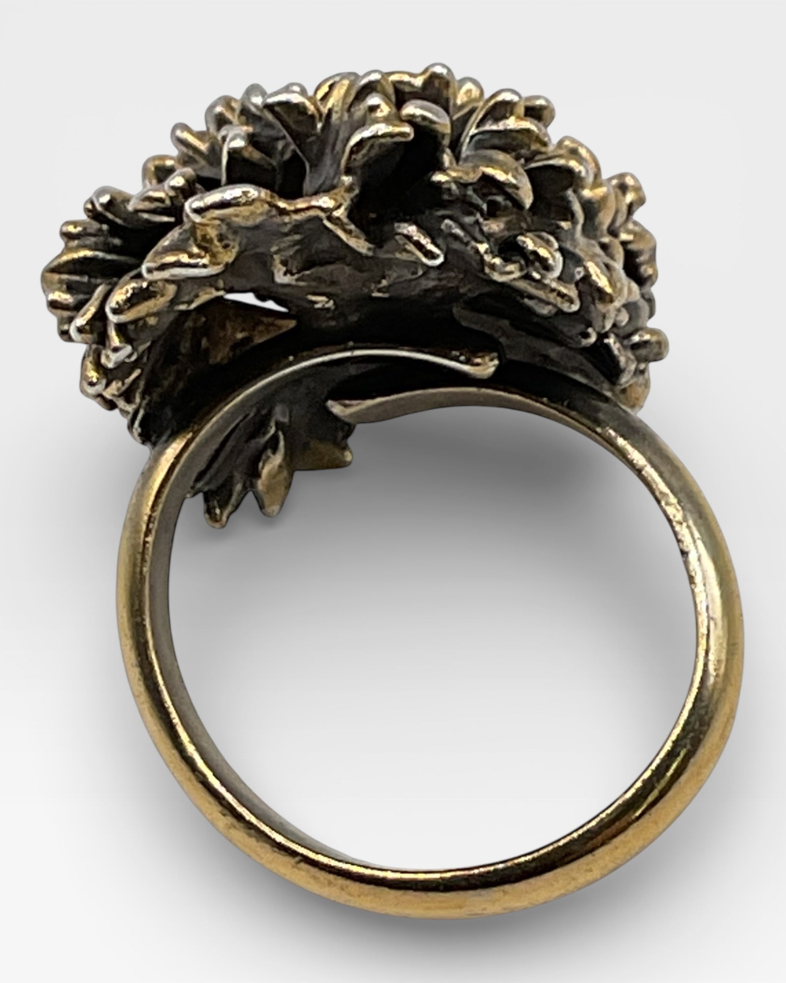 Vintage Brutalist Brass Ring - Estate Sale (Great Condition)