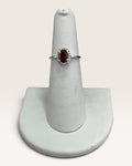 Sterling Silver Garnet Gemstone Ring