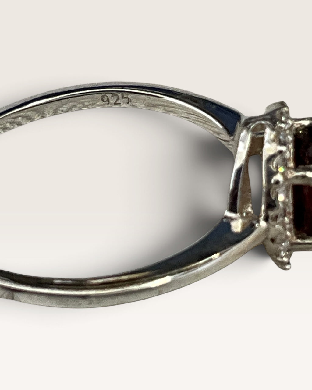 Sterling Silver Garnet Gemstone Ring
