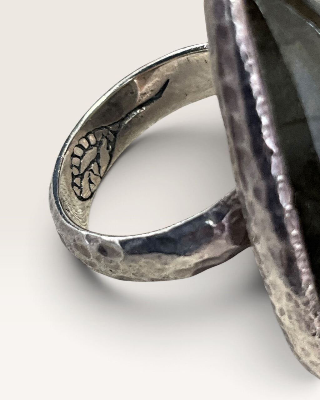 Sterling Silver Natural Labradorite Gemstone Ring
