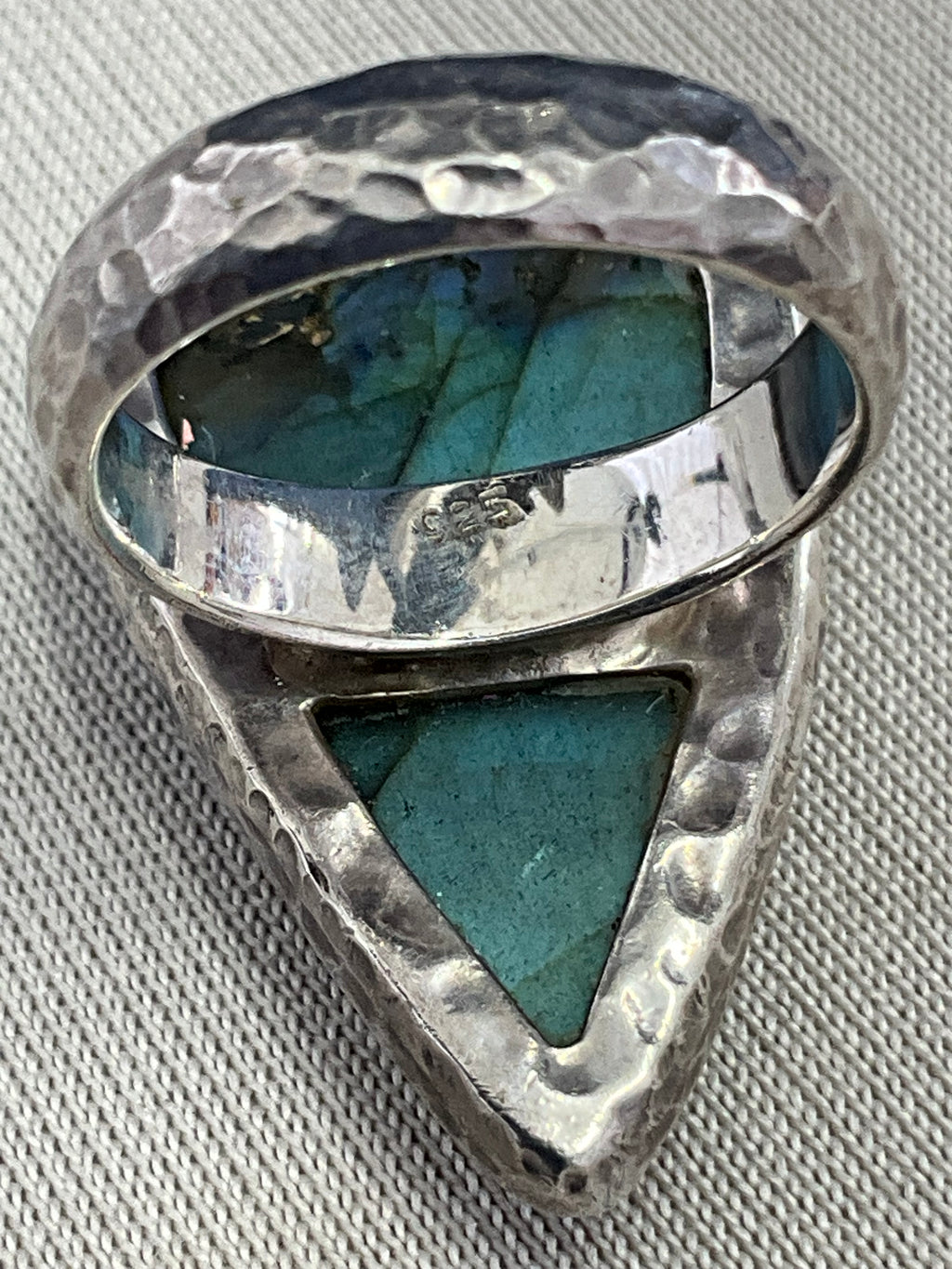 Sterling Silver Natural Labradorite Gemstone Ring