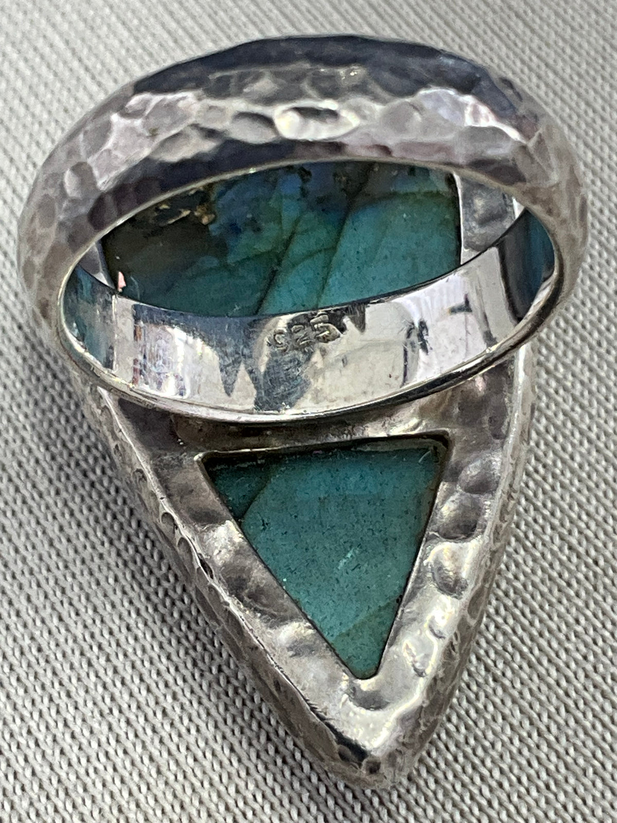 Sterling Silver Natural Labradorite Gemstone Ring
