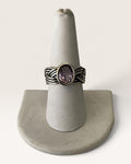 Sterling Silver Pandora Amethyst Gemstone Ring
