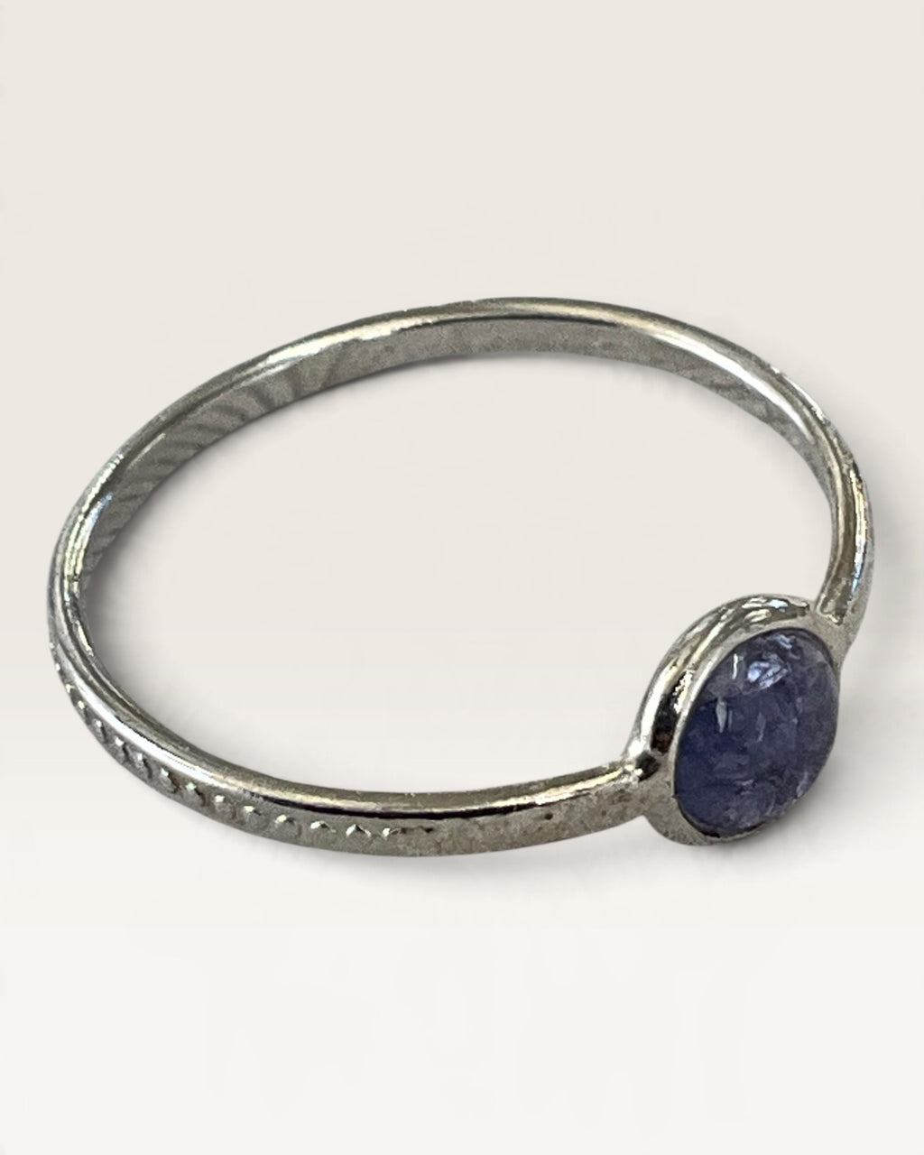 Sterling Silver Tanzanite Gemstone Ring