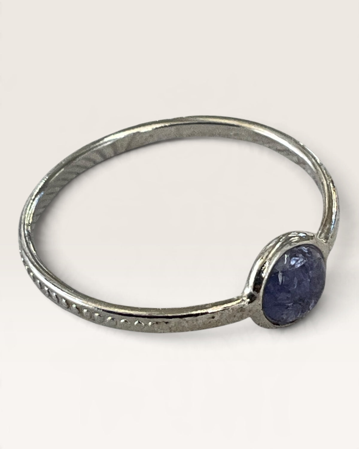 Sterling Silver Tanzanite Gemstone Ring