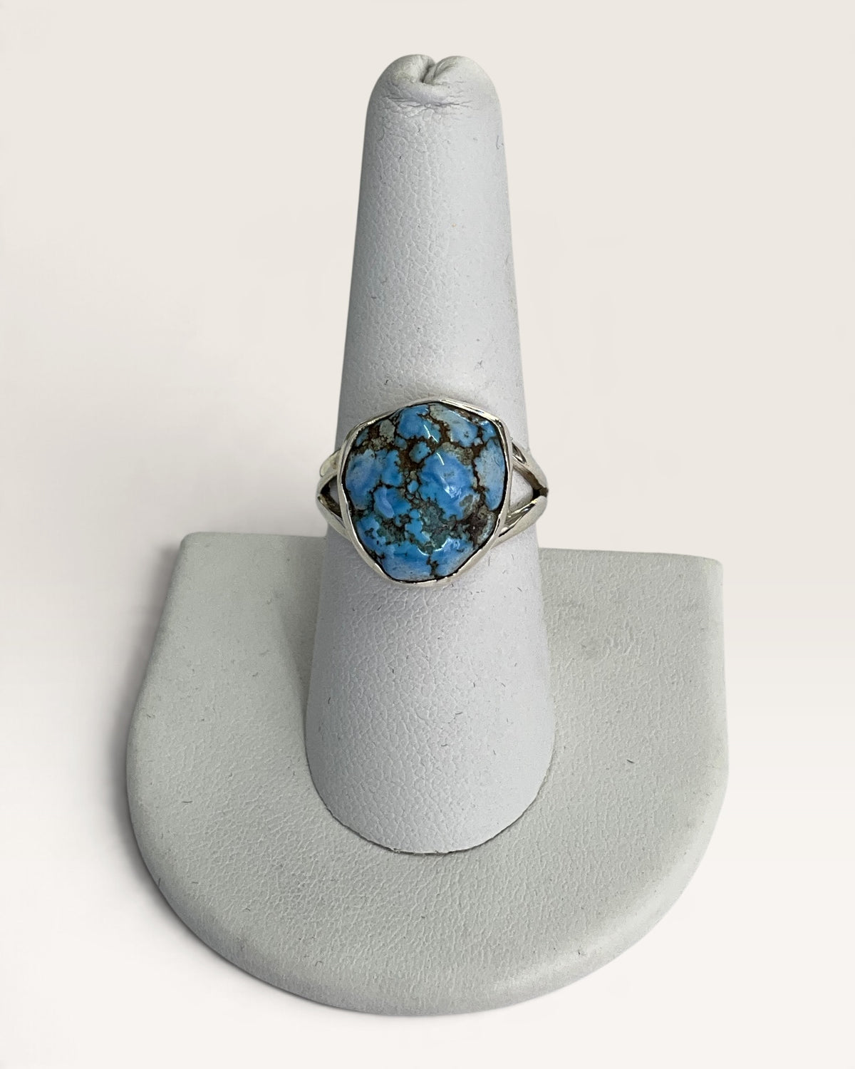 Sterling Silver Kazakhstan Golden Hills Turquoise Gemstone Ring