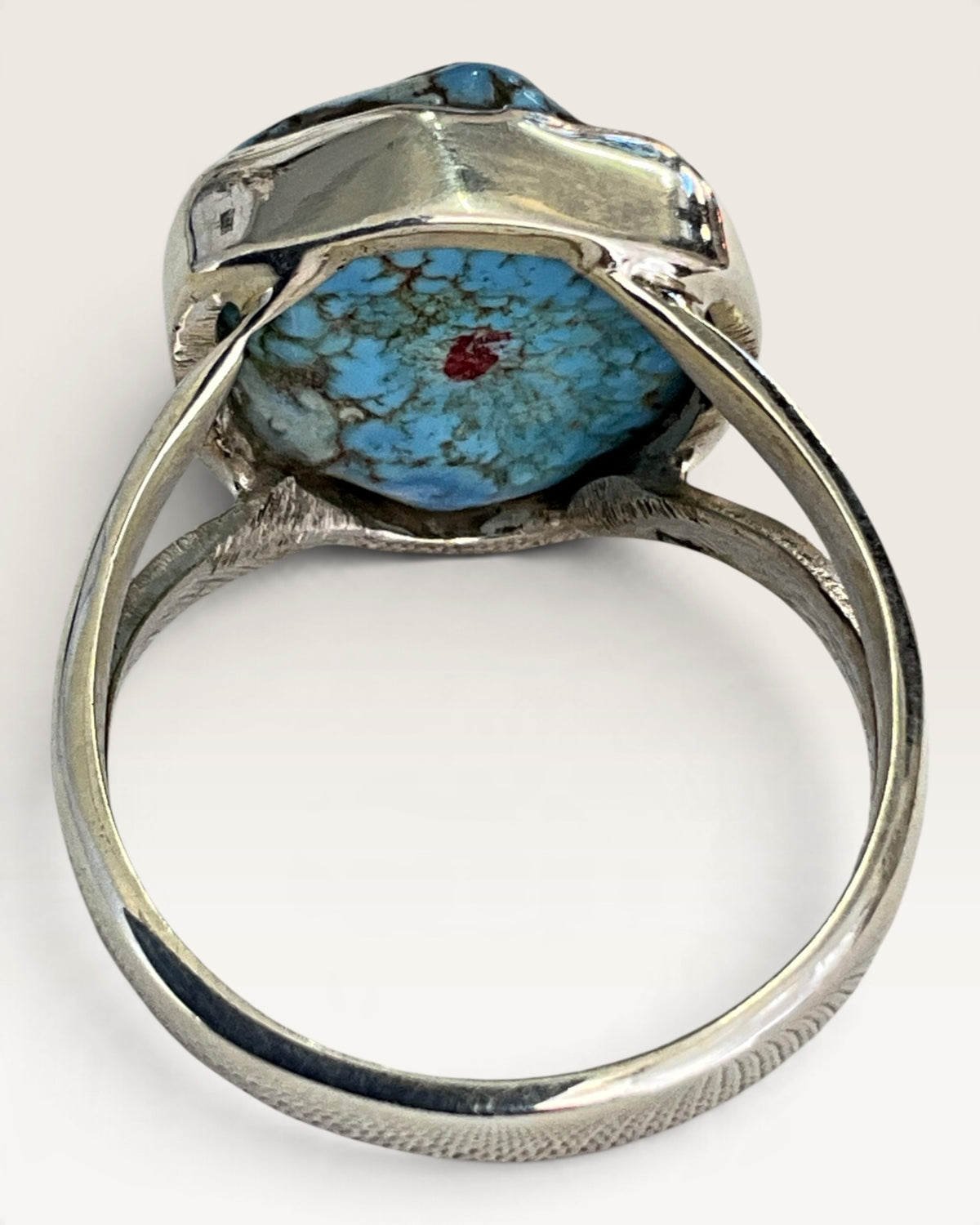 Sterling Silver Kazakhstan Golden Hills Turquoise Gemstone Ring