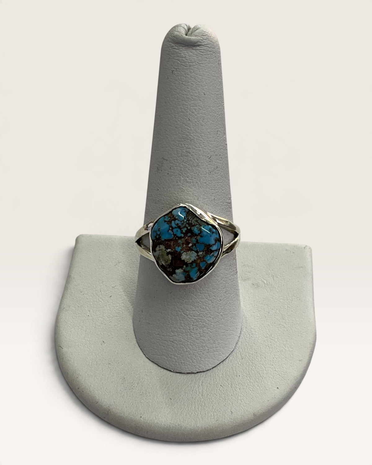 Sterling Silver Kazakhstan Golden Hills Turquoise Gemstone Ring
