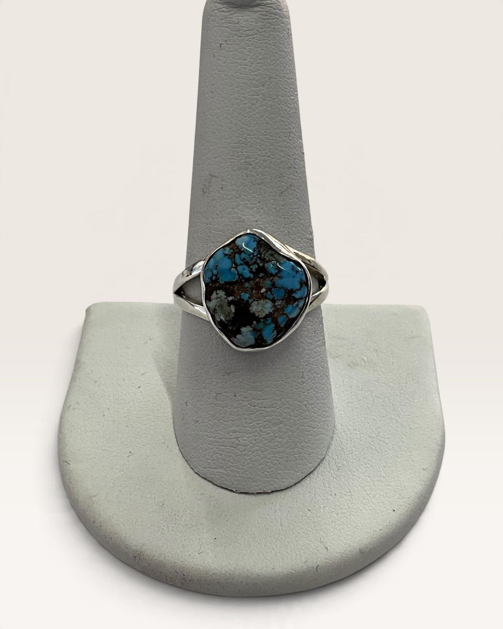 Sterling Silver Kazakhstan Golden Hills Turquoise Gemstone Ring