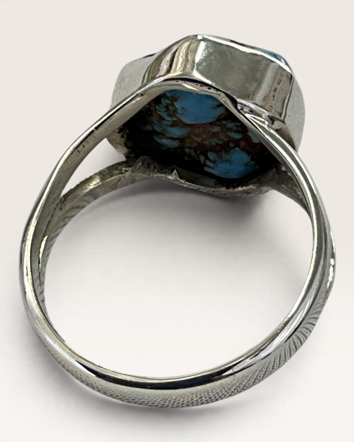 Sterling Silver Kazakhstan Golden Hills Turquoise Gemstone Ring