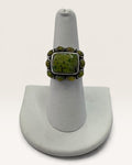 Sterling Silver Ireland Connemara Marble Gemstone Ring