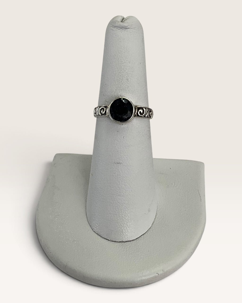 Sterling Silver Sapphire Gemstone Ring