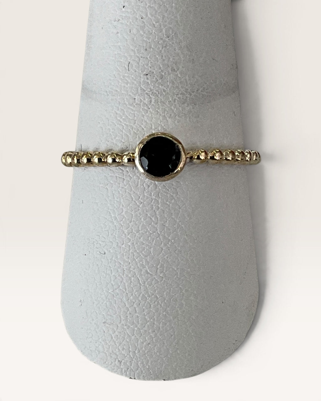 Sterling Silver Black Onyx Gemstone Ring