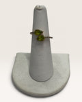 Gold over Sterling Silver Peridot & Diamonds Gemstone Ring