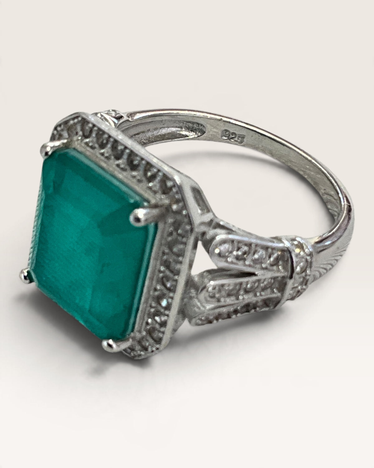 Sterling Silver Amazonite Gemstone Ring