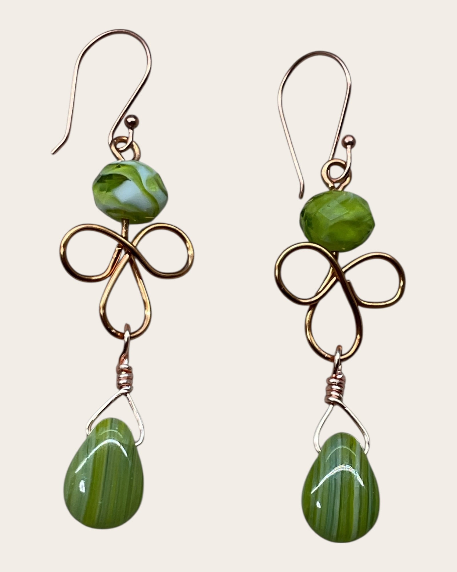 Lamp-work & Czech Glass Designer Earrings